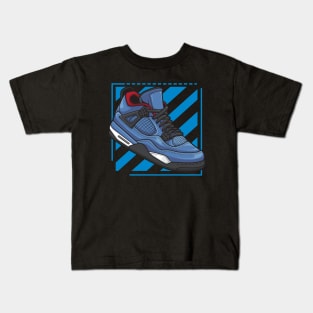 AJ 4 Retro Cactus Sneaker Kids T-Shirt